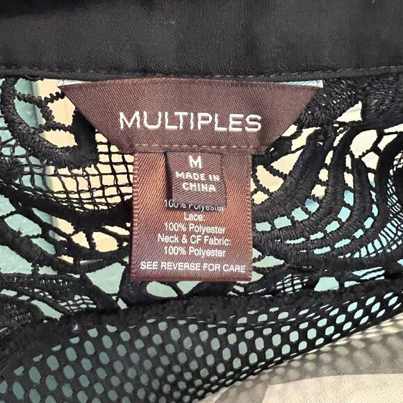 Multiples Black Lace Mesh Jacket - Picture 7 of 7